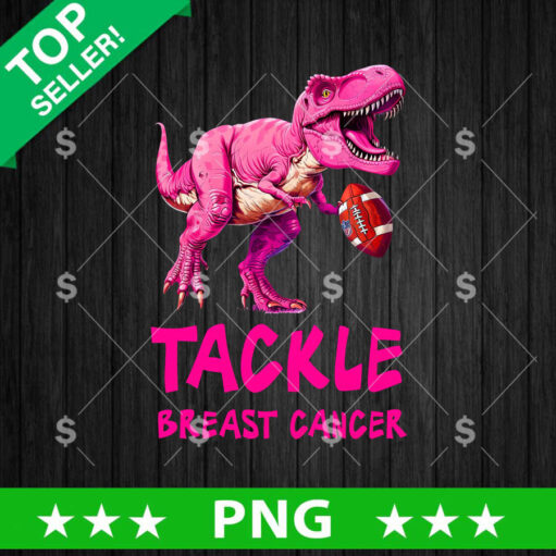 Tackle Breast Cancer T Rex PNG