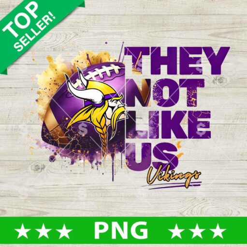 They Not Like Us Vikings Football PNG