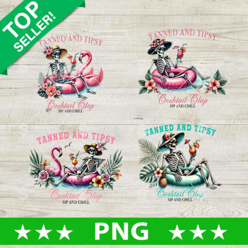 Tanned And Tipsy Cocktail Club Png Bundle