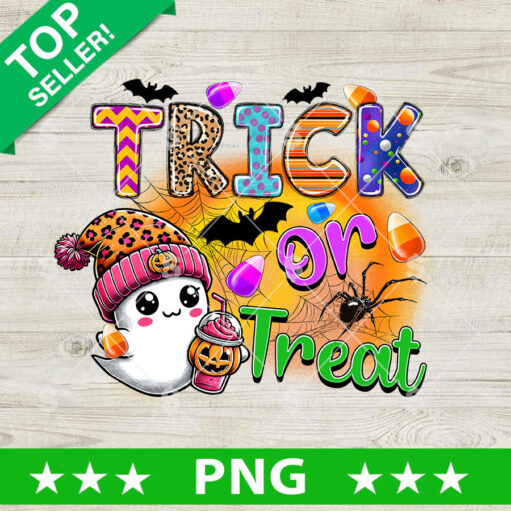 Trick Or Treat Cute Ghost PNG