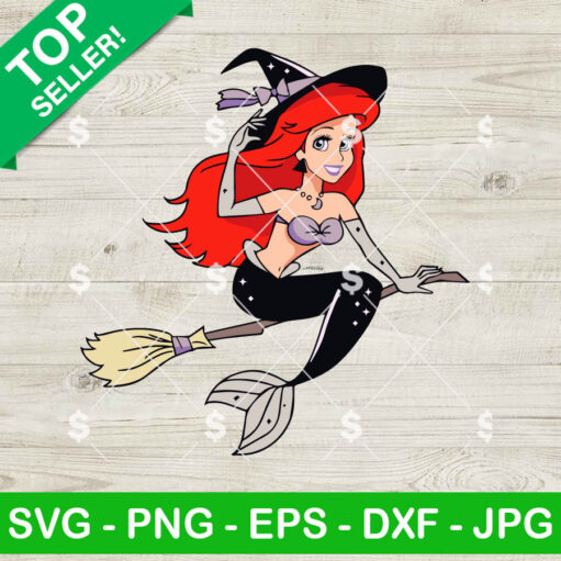 Mermaid Witch Halloween SVG