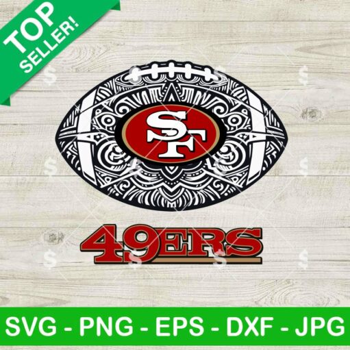 San Francisco 49ers Mandala Football SVG