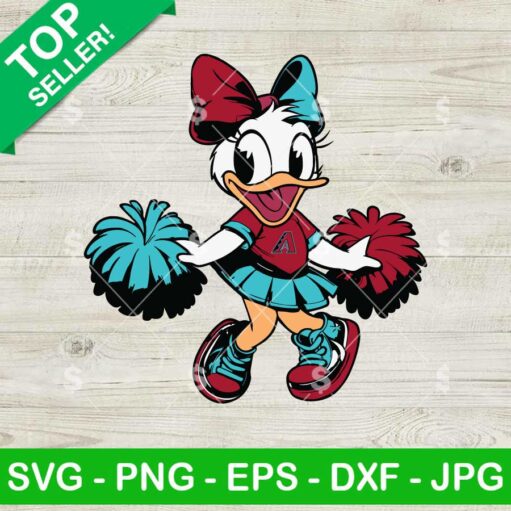 Arizona Diamondbacks Daisy Duck Cheerleader SVG