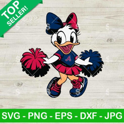 Atlanta Braves Daisy Duck Cheerleader SVG