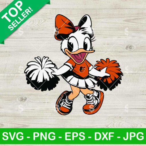 Baltimore Orioles Daisy Duck Cheerleader SVG