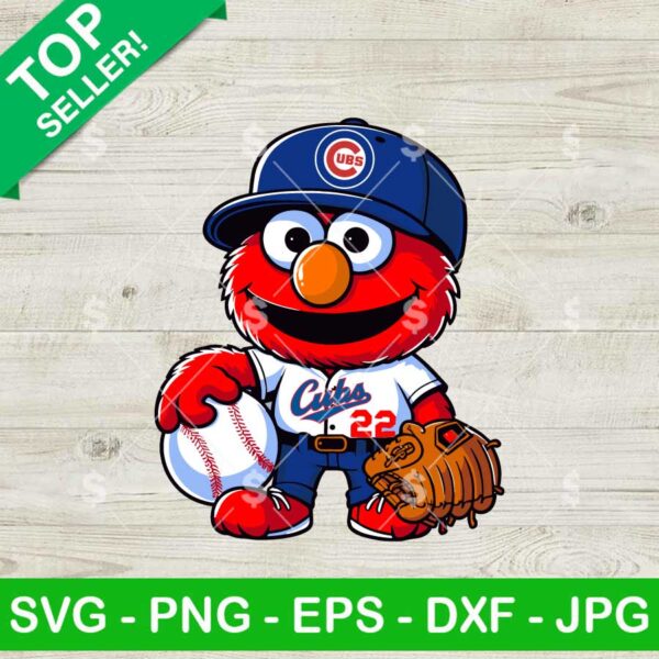 Chicago Cubs Sesame Street Baseball SVG