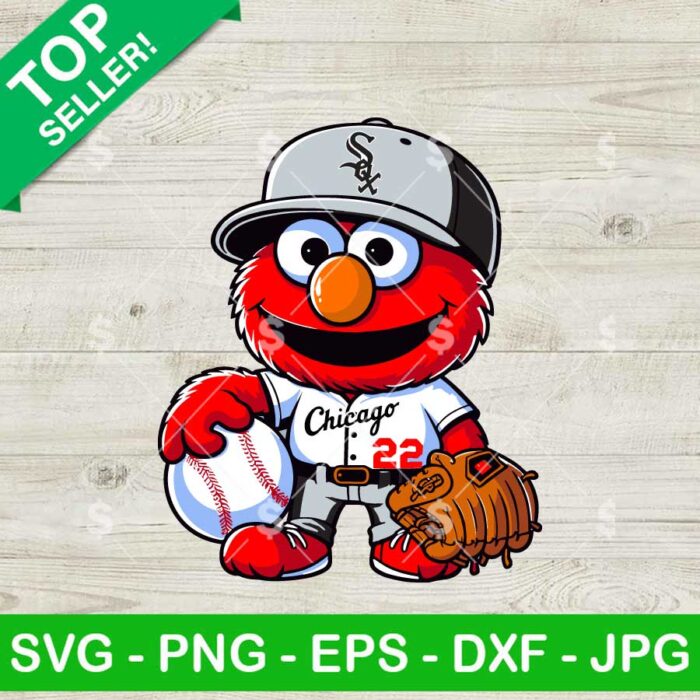 Chicago White Sox Sesame Street Baseball SVG