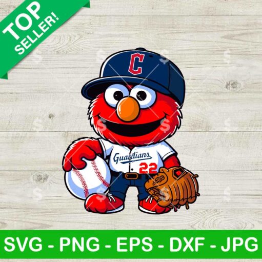 Cleveland Guardians Sesame Street Baseball SVG