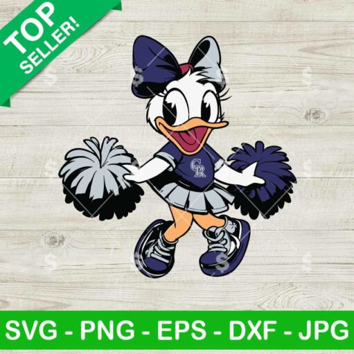 Colorado Rockies Daisy Duck Cheerleader SVG