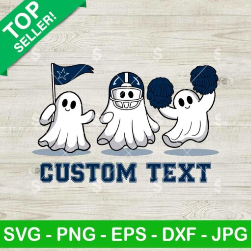 Custom Name Team Cheerleader Ghost SVG