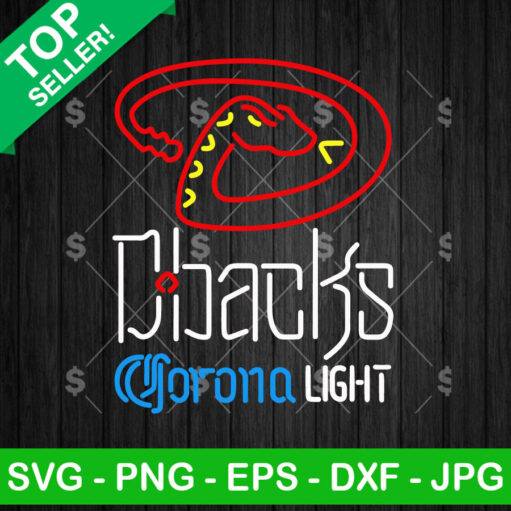 Arizona Diamondbacks Corona Light Logo Neon SVG