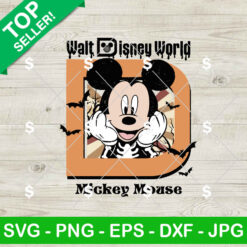 Mickey Walt Disney World Halloween SVG, Mickey Skeleton Halloween SVG, Disneyland Halloween SVG