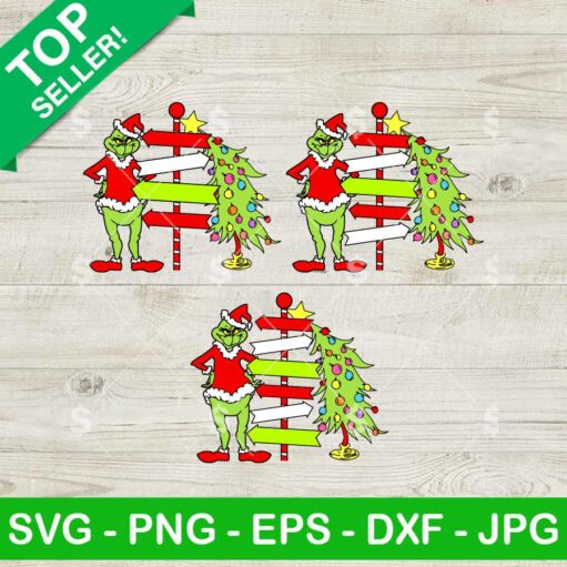 Grinch Whoville Sign SVG Bundle