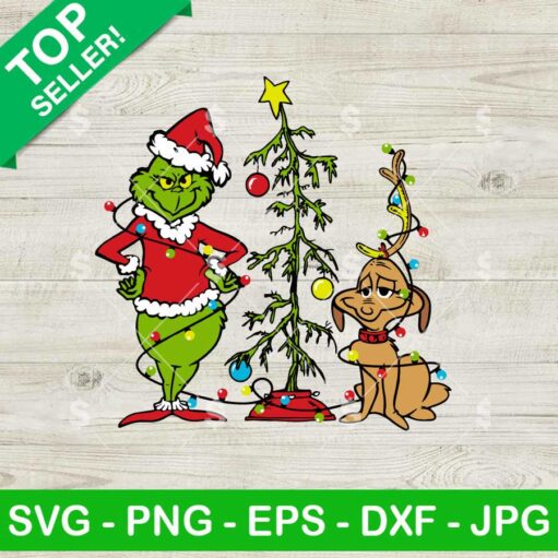 Grinch and Max SVG