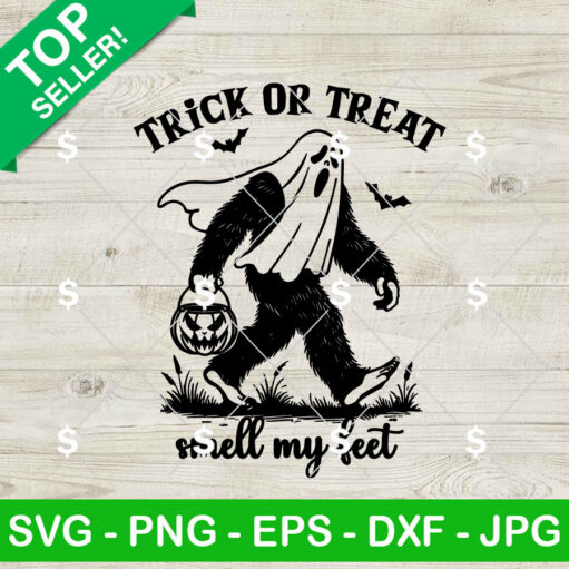 Halloween Ghost Bigfoot SVG