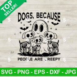 Halloween Ghost Dogs Because People Are Creepy SVG