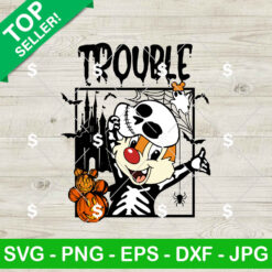 Chip N Dale Skeleton Double Trouble SVG, Chip N Dale Halloween SVG, Double Trouble Chip and Dale SVG