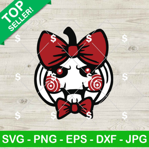 Halloween Jigsaw Pumpkin Bow SVG