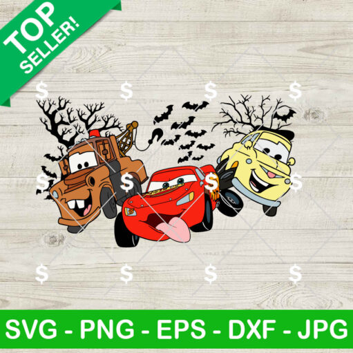 Halloween Disney Lightning Mcqueen Cars SVG