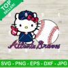 Hello Kitty Atlanta Braves SVG