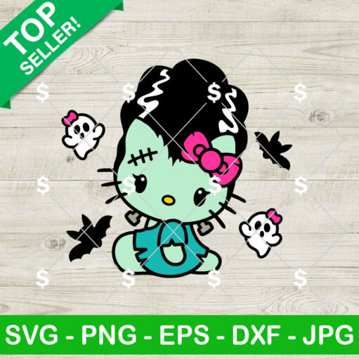 Bride Of Frankenstein Hello Kitty SVG