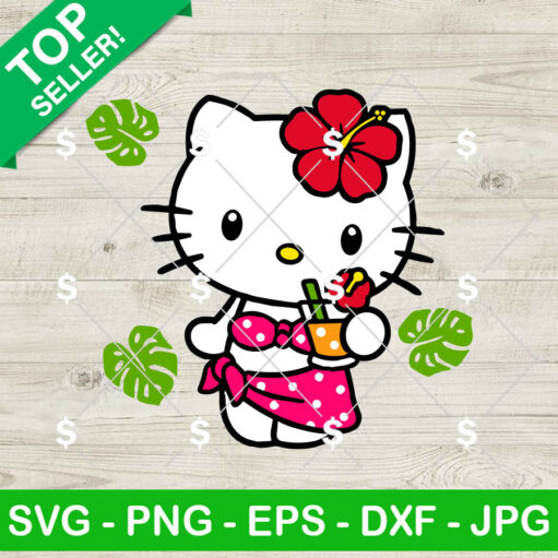 Hello Kitty Summer Vibe SVG