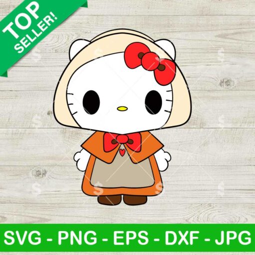 Hello Kitty Thanksgiving Pilgrim SVG