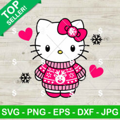 Hello Kitty Ugly Sweater SVG, Hello Kitty Christmas SVG, Sanrio Christmas SVG PNG