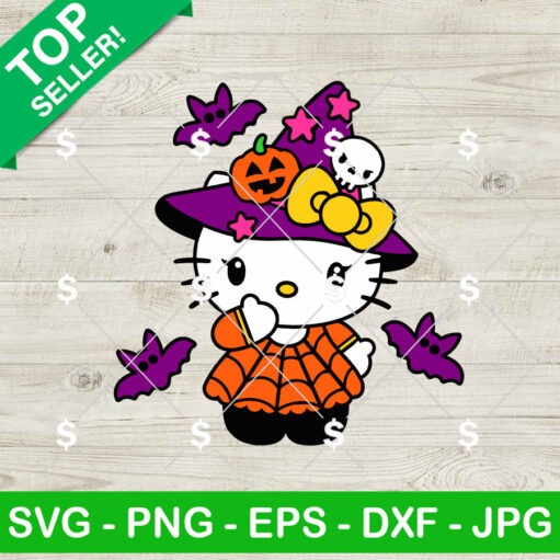 Hello Kitty Witch Spider SVG