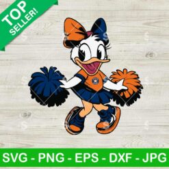 Houston Astros Daisy Duck Cheerleader SVG, Disney Duck Baseball MLB SVG, Houston Astros MLB SVG