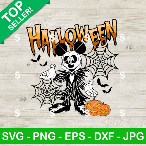 Jack Skellington Mickey Mouse SVG