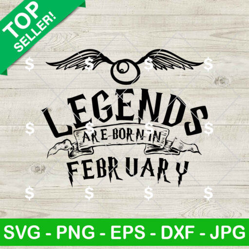 Harry Potter Legends Are Born In February SVG