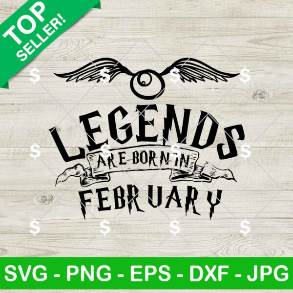 Harry Potter Legends Are Born In February SVG