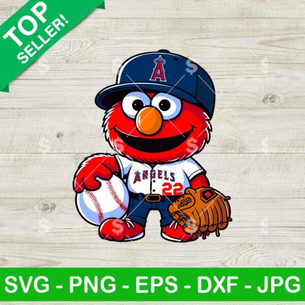 Sesame Street Los Angeles Angels Baseball SVG