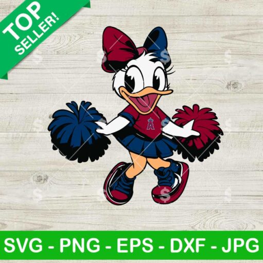 Los Angeles Angels Daisy Duck Cheerleader SVG