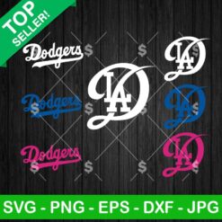 Los Angeles Dodgers City Connect Logo SVG, Los Angeles Dodgers MLB SVG, LA Dodgers Baseball Team SVG