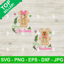 Mickey Minnie Gingerbread Christmas SVG