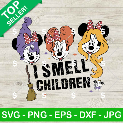 Mickey Mouse I Smell Children SVG