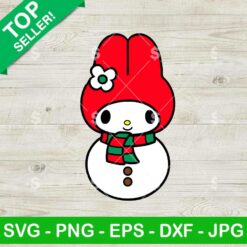 My Melody Christmas Snowman SVG