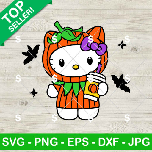 Hello Kitty Pumpkin SVG