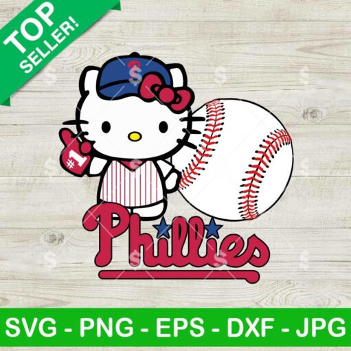 Hello Kitty Philadelphia Phillies SVG