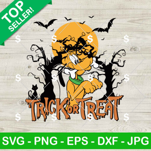 Pluto Trick Or Treat SVG