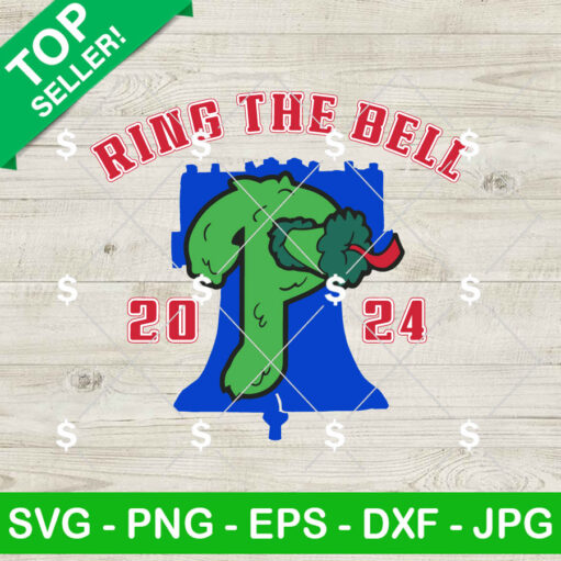 Ring The Bell Philadelphia Baseball Mascot SVG