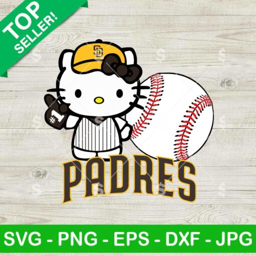 Hello Kitty San Diego Padres SVG