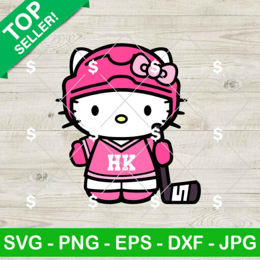 Pink Hello Kitty Hockey SVG