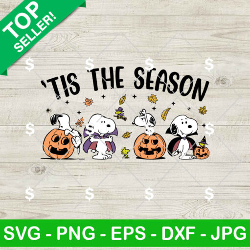 Snoopy Halloween Tis The Season SVG