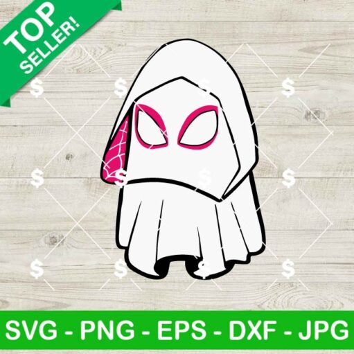 Spider Gwen Ghost Halloween SVG