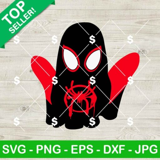 Spider man Cute Ghost Halloween SVG