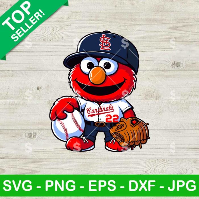 St. Louis Cardinals Sesame Street Baseball SVG