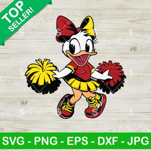 Daisy Duck St. Louis Cardinals Baseball SVG